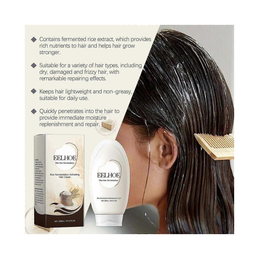 Eelhoe Rice Essence Moisturizing Hair Care Cream for Hair Repair Nourishing Hair Moisturizing Soft Hair Mast