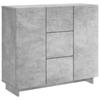 Sideboard Concrete Grey 85.5 X 31 X 75 Cm Engineered Wood