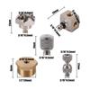 0.3/0.4/0.5/0.6mm low-pressure atomizing nozzle irrigation with 1/2 "to 3/16" threaded connector nozzle angle adjustment