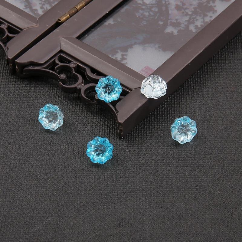 10mm Glass Lotus Seedpod Ancient-Style Hairpin for DIY Hanfu Headwear
