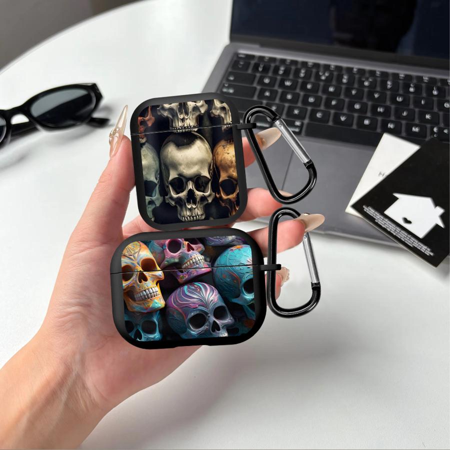 Skulls Cool Earphone Cases Cover Case For Airpods Pro3 4 Pro Pro2 1 3 2