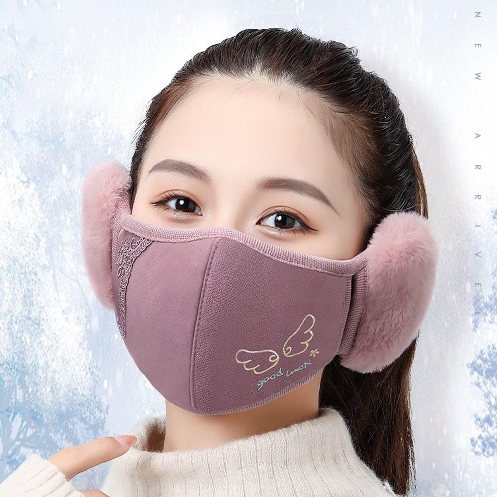 Windproof Fleece Winter Mask Plush Ear Warmer Winter Cycling Earflap