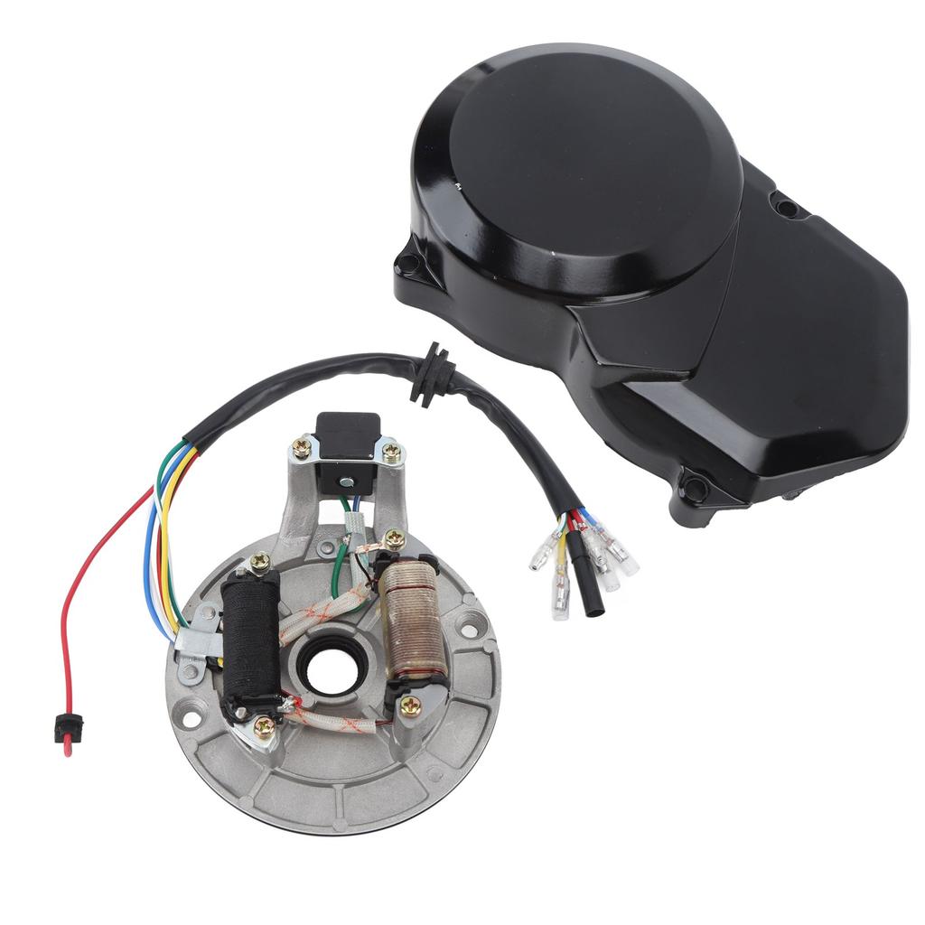 2 Coil Ignition Magneto Stator Rugged Engine Stator Cover Kit Replacement for Lifan 50cc 70cc 110cc 125cc SSR Pit Bike