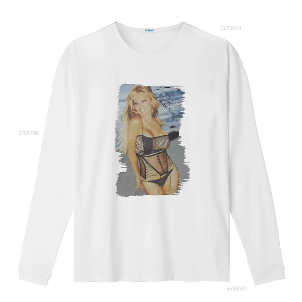 PAMELA ANDERSON T-shirt Bootleg Vintage Noir Gris Délavé Baywatch Années 90 Rétro Célébrité Imprimé vintage Lavé Doux mode