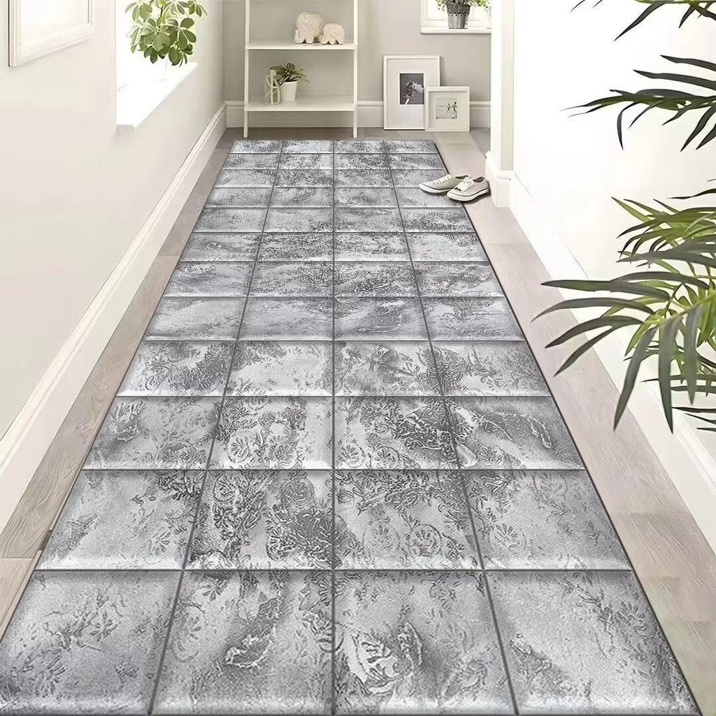 Modern Luxury Long Corridor Carpet Anti Slip Hallway Runner Rug for Hotel Home Porch Entry Decoration Floor Mat