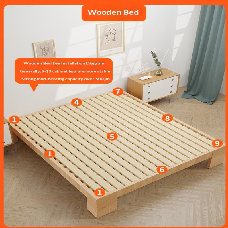 Adjustable Bed Frame Support Legs Metal Black Bed Slats Support Legs Heavy Duty Load-Bearing Bed Legs Replacement