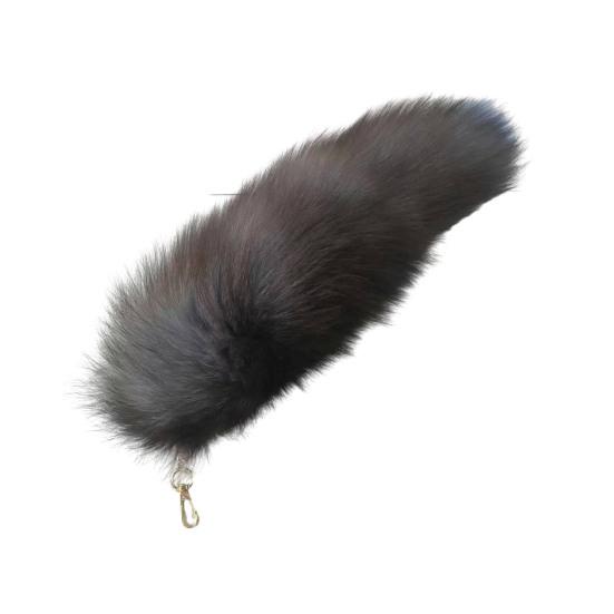 Extra velká falešná klíčenka Fox Tail Velká imitace Fox Tail Přívěsek na klíče Ozdoba Snadné připevnění k taškám Batohy Cosplay doplněk