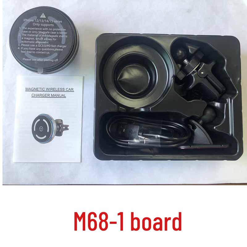 

15W Magnetic Car Wireless Charger with Ambient Light & Magsafe Fast-Charging, Customizable Logo Phone Holder