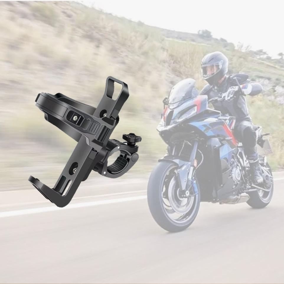 Motorcycle Water Cup Holder Universal Drink Holder Motorcycle Handlebar Bottle Holders Nylon Adjustable Bottle Holder