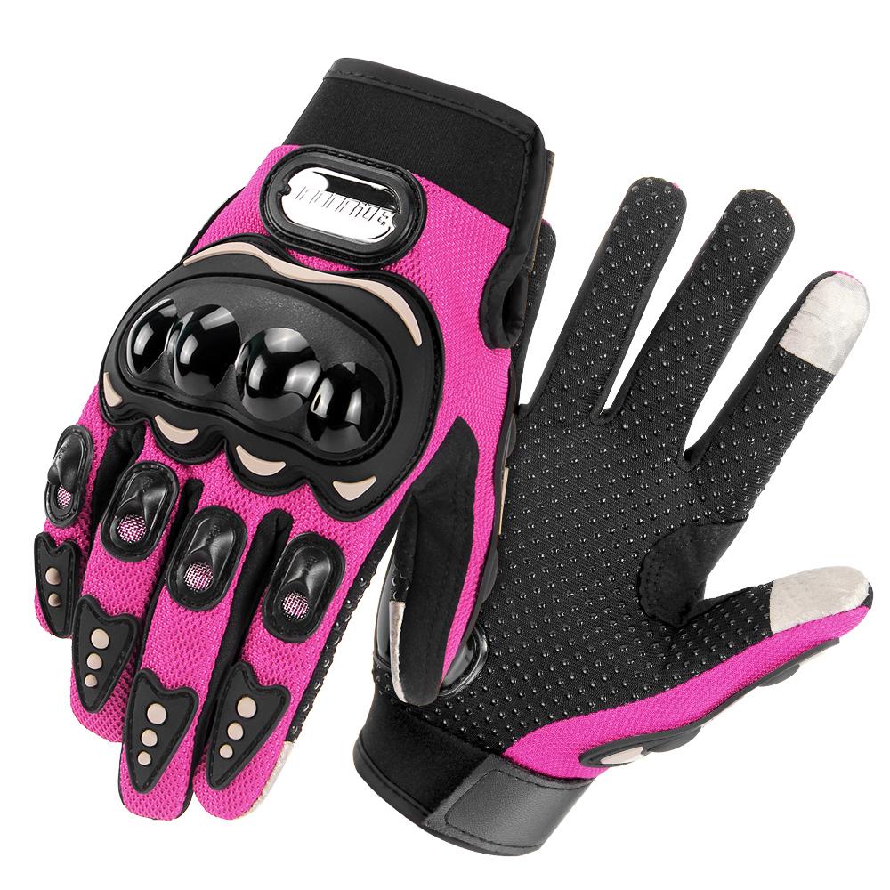 New Motorcycle Glove Breathable Bicycle Motorcycle Full Finger Guantes Motocross Motorbike Breath Mesh Touch Screen Racing Glove