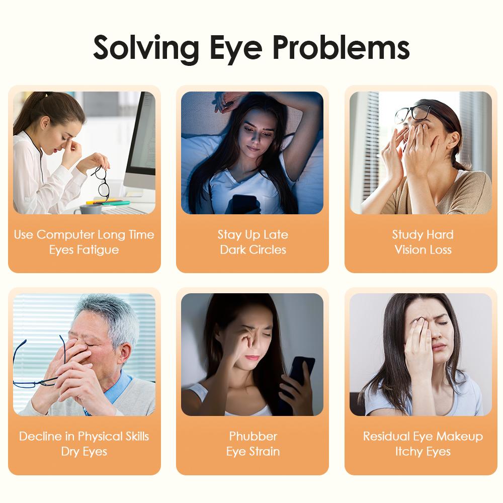 Electric Nano Steam Eye Massager 3 Modes Vibratory Atomization Rechargeable Portable Eye Moisturizing Spray Reduces Eye Fatigue