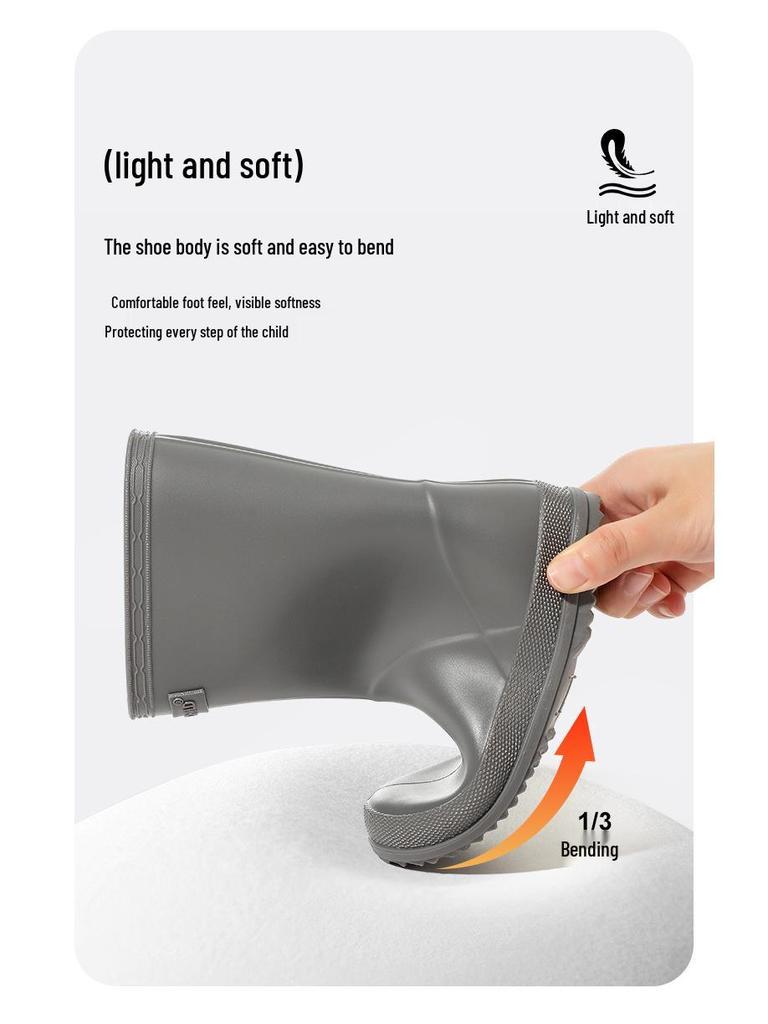 Dziecięce wodoodporne antypoślizgowe kalosze dla chłopców i dziewczynek, w wieku 2-8 lat - Oryginalna prosta jakość