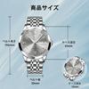 OLEVS Waterproof Analog Quartz Silver with Gray Roman Date and Day Stainless Steel Band Men's Watch, Dial, Numerals, Display,