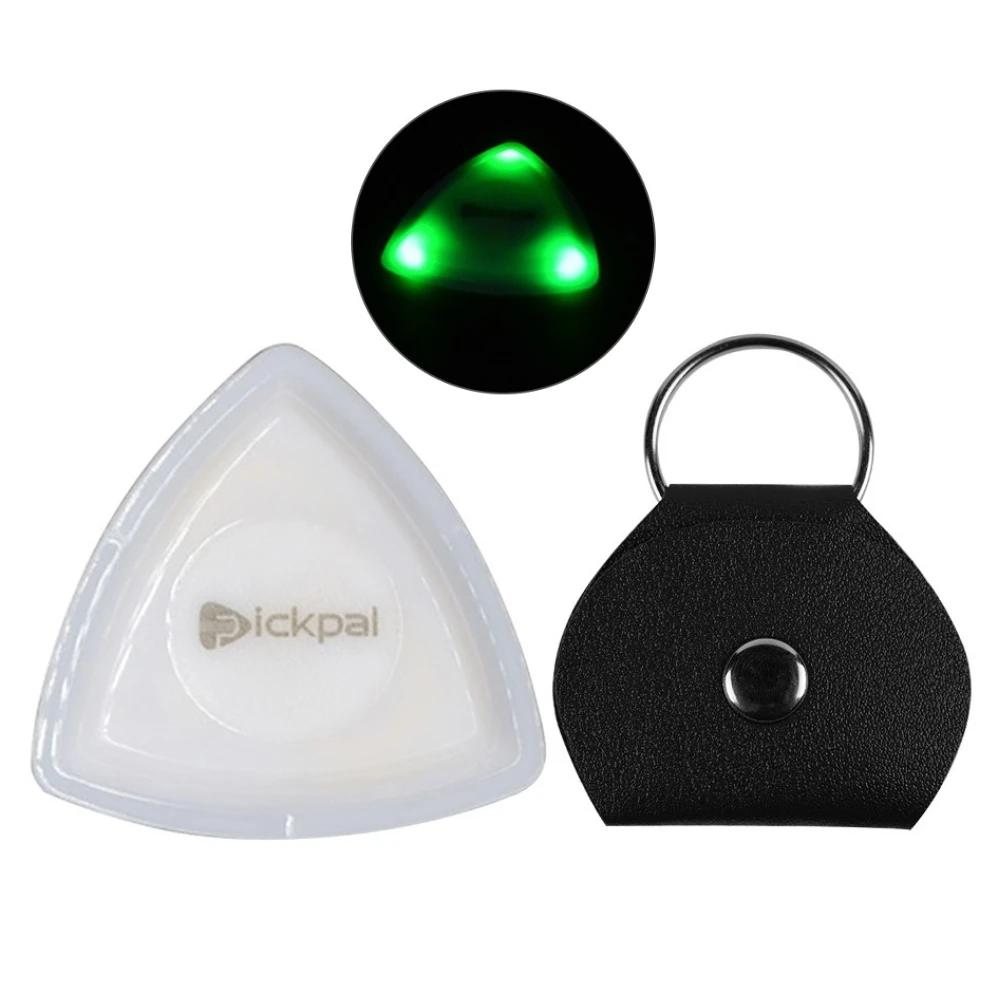 Guitar Touch Luminous Pick with High-Sensitivity LED Light Stringed Instrument Plectrum Non-Slip for Bass Electric Guitarists