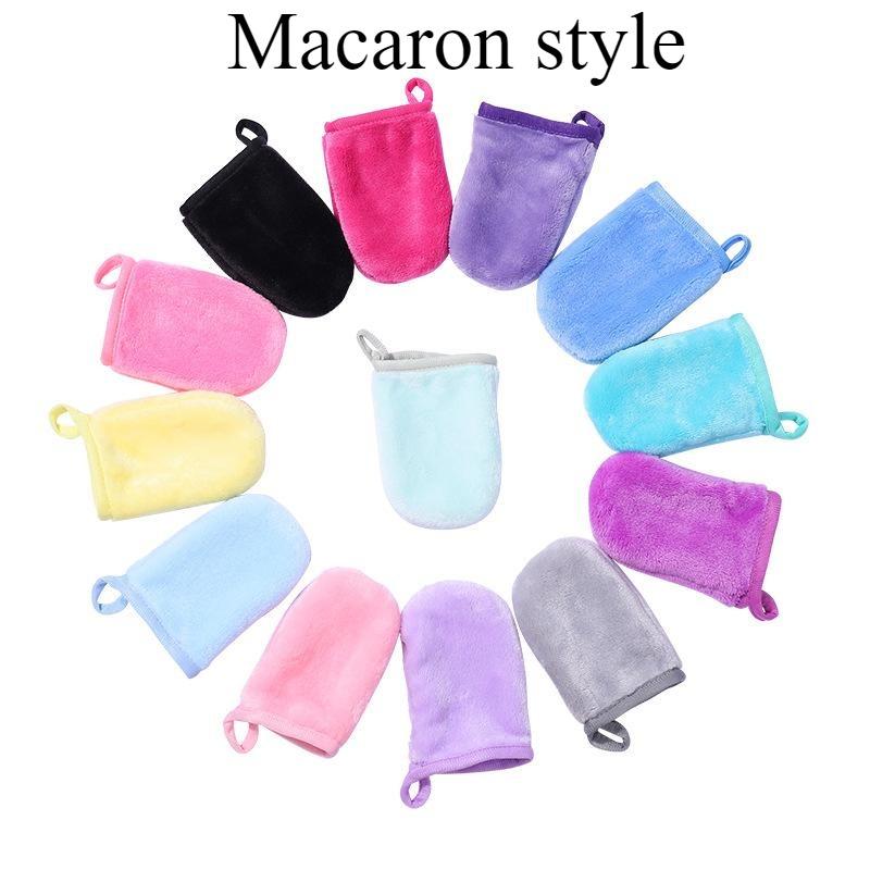 Facial Deep Cleansing Reusable Makeup Remover Gloves Soft Microfiber Cleansing Makeup Remover Gloves Cleansing Towel for Face