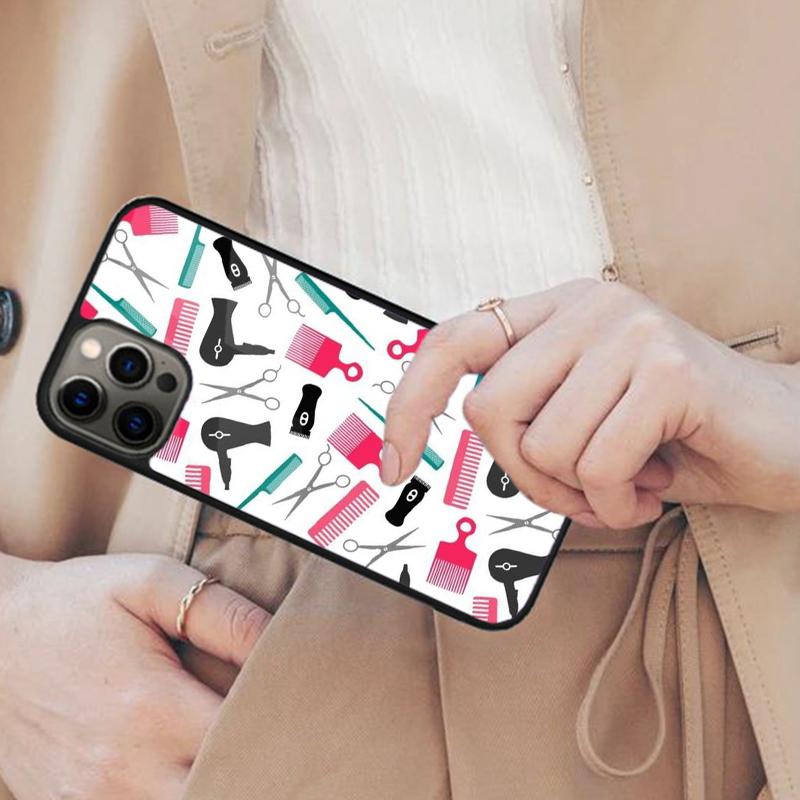 

Hair Stylist Scissors Brush Magnetic Phone Case For APPLE iPhone 17 Air 16 14 13 12 Pro Max 15 Plus Wireless MagSafe Cover iPhone 14