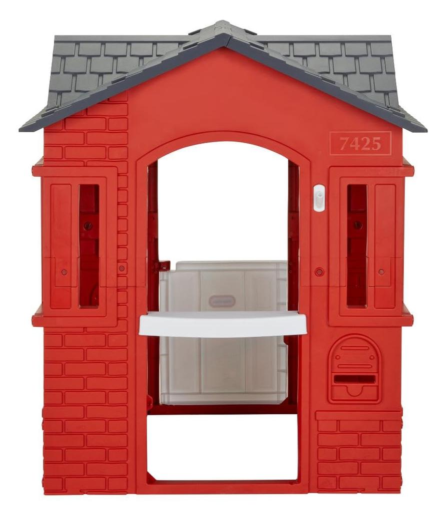 Little Tikes Cape Cottage Playhouse with Working Door, Windows and Shutters - Red  For Kids Ages 2-6