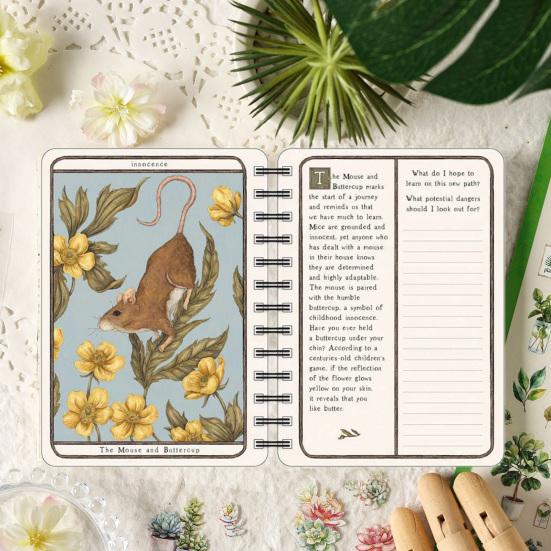 Woodland Wardens 2026 Planificator Săptămânal Caiet cu Spirală cu Copertă cu Tematică Naturală Organizator pentru Școală pe 17 Luni