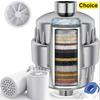 15-20 Étapes Haut Débit Douche Eau Charbon Actif Filtre Élimine Chlore Métaux Lourds Filtré Pommeau de Douche Pommeau de Douche Adoucisseur