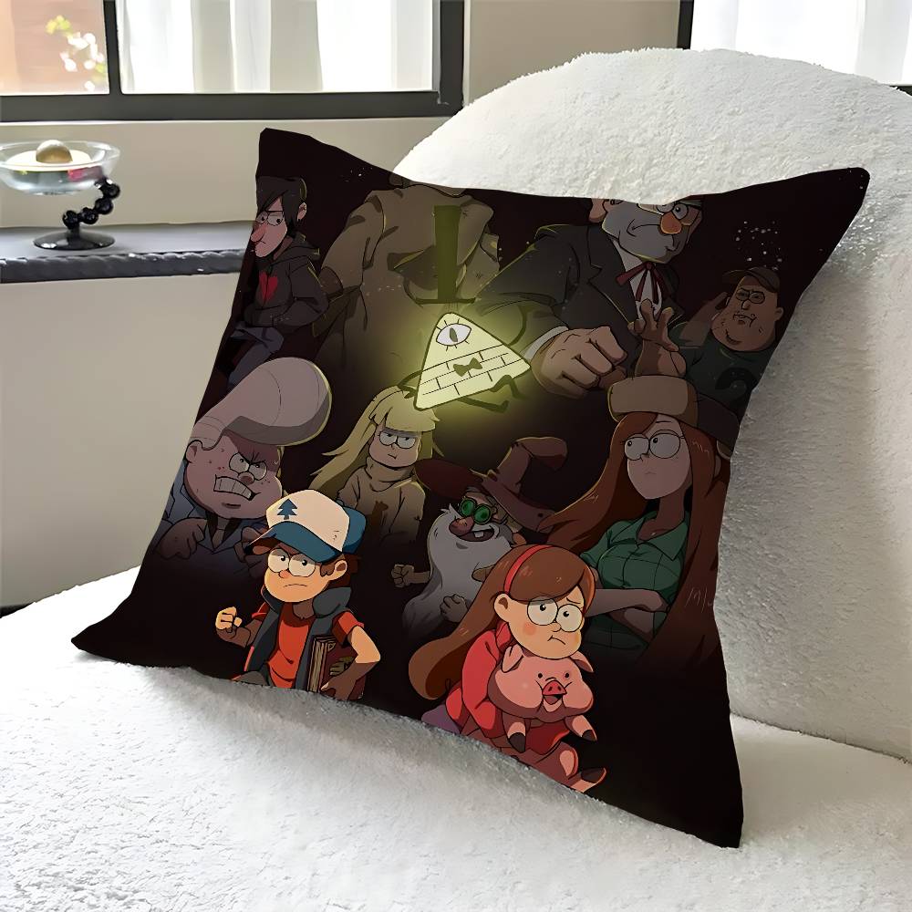 Gravity Falls Stitch Lucky Dragon Pillow Cover Sofa Cushion Cover Home Room Decoration Children Gift