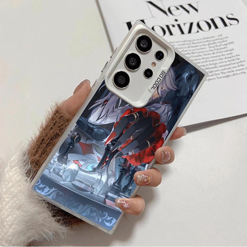 

Genshin Impact Arlecchino Soft Phone Case for Samsung Galaxy S24 S25 FE S26 Edge S23 Ultra S22 Plus S21 + Shockproof Cover Back Samsung S21 FE