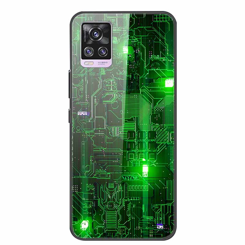 For Vivo V20 Pro Phone Case V 20 Pro Soft Bumper Tempered Glass Hard Back Covers Cases For Vivo V20 Pro Case 6.44" Coque Fundas