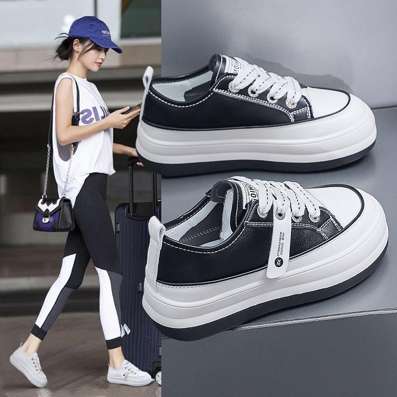 

Осень 2023, новые белые туфли, женские универсальные дышащие легкие кроссовки на толстой подошве для студентов, спортивные женские кроссовки для отдыха