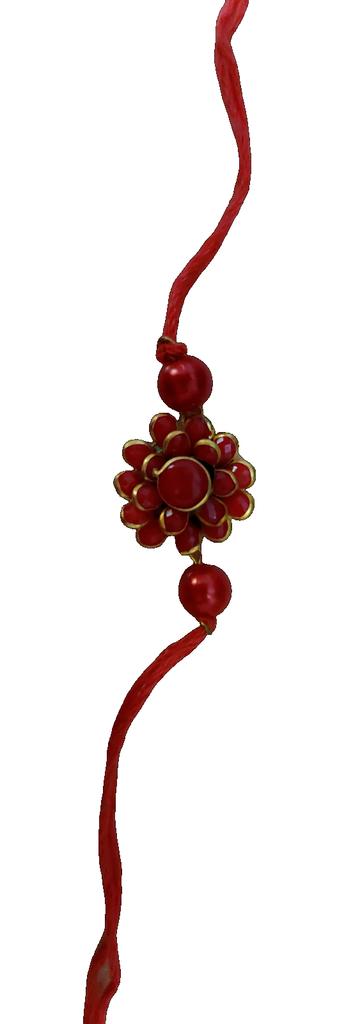@ Indian Traditional Kundan Stone Flower Rakhi For Brother SM97-60% OFF