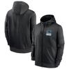 Mens Zip-Up Hooded Sweatshirt NFL Football Team Print Athletic Casual Wear