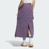 Adidas Originals Cargo Fashion Simple Loose Lace-Up Multi-Pocket Work Skirt Women skirts Dark-Violet KB8963