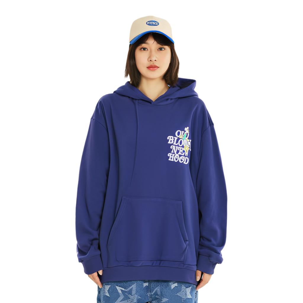 Li Ning X Steven Harrington Kreslené Anime Písmeno Mikina Unisex Mikiny Stínově Fialová Modrá AWDTD07-1