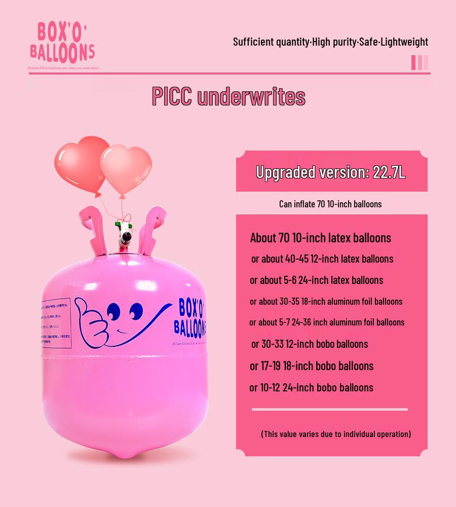 Helium & Nitrogen Tanks with Air Pump for Balloons - Small & Large Sizes for Party Decorations