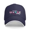 Mini Nurse Stethoscope Heart Print Baseball Cap Polyester Casual Travel Adjustable Cap
