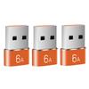 6A USB To Type C OTG Adapter USB-C Male To Type-c Female Charger Converter For Samsung S24 Xiaomi MacBook Data Transfer Adapter
