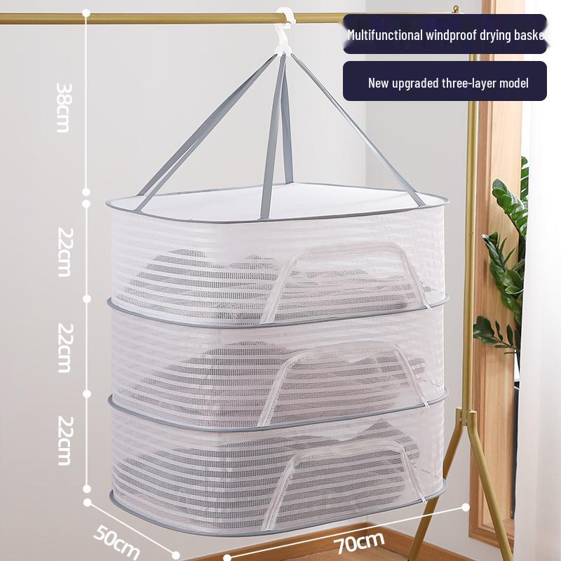 Multifunctional Drying Rack: Sock, Sweater & Underwear Flat Lay Net.