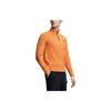Solid Color Stand Collar Sports Long Sleeve T-Shirt Men Tops Sunset-Orange A11M347209F-OR