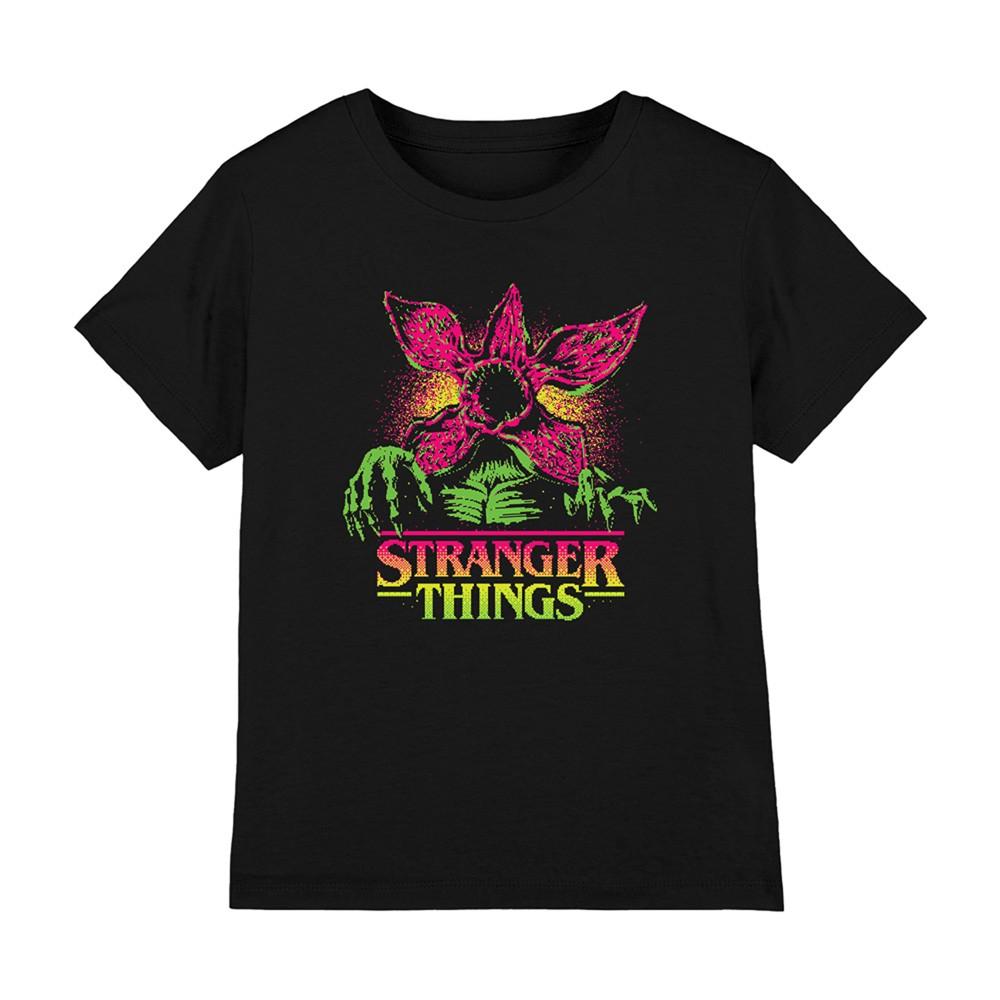 Stranger Things Neon Demogorgon Kids T-Shirt 7-13 Years Black S