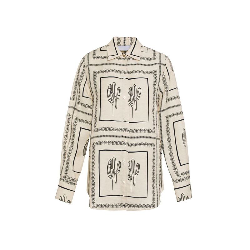Long Sleeve Shirt Printed Pants Set Long Sleeve Shirts Print Trousers Set
