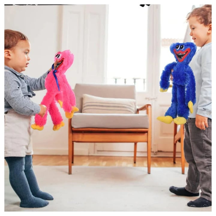 Set de 3 Peluches Kissy Missy y Huggy Wuggy, Multicolor, 40 cm, Regalo