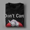 Men Women T-Shirt Loona Don't Care Dark Creative Cotton Tee Shirt Short Sleeve Helluva Boss Anime T Shirts Clothing Graphic