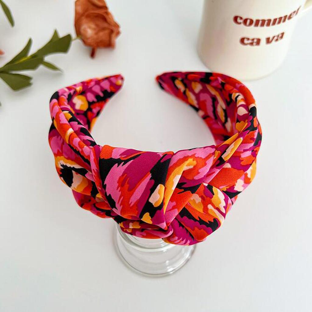 PROLY New Fashion Hairband For Women Over Size Wide Side Headband Camouflage Vivid Cloth Turban Adult Hair Accessories