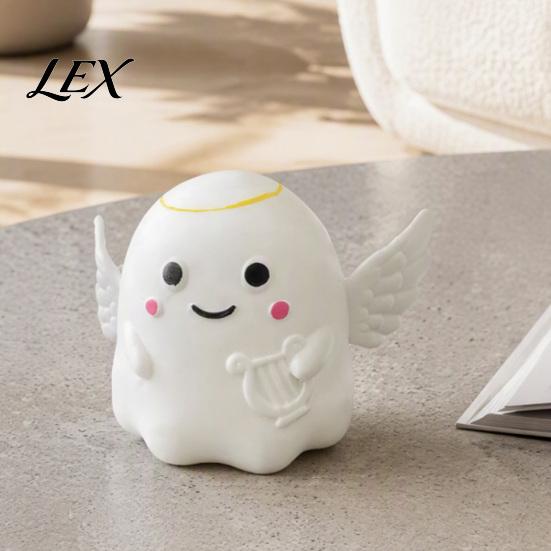 Ghost Desk Accessories Halloween Squeeze Toy, Angel Demon Stress Relief Party Favors Slow Rebound Ball Fidget Anxiety Toys