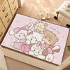 Small Carpet For House Bedroom Decoration Kitchen Bath Illustrations Super Absorbent M-Mikko Cute Rug Carpet Foot Non-slip