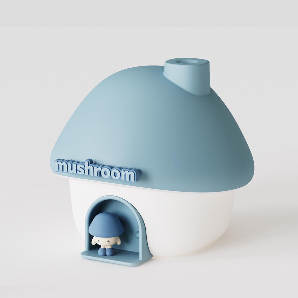 Lovely Mushroon House Air Humidifier Colourful Ambient LED Light Essential Oil Aroma Humidifier 300mL Water Tank Home Humidifier