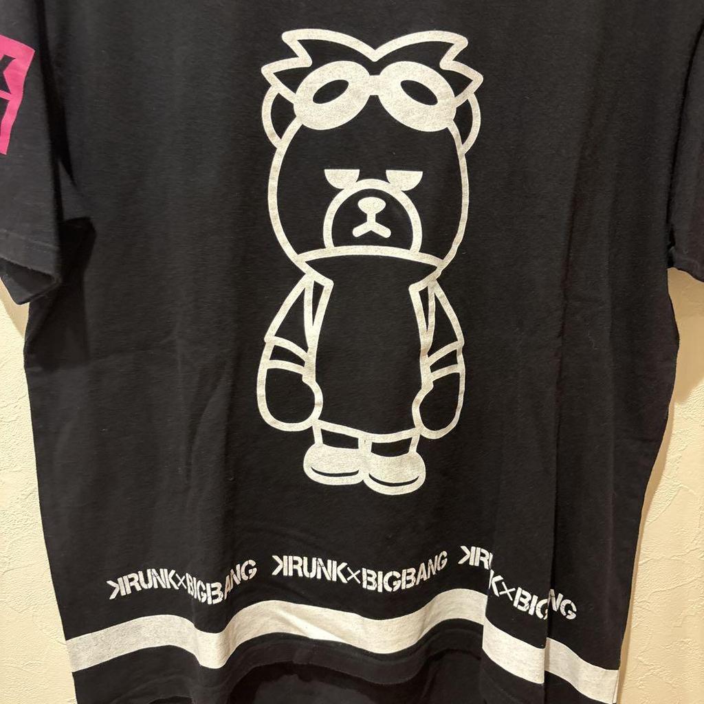 [USED] KRUNK X BIGBANG G-DRAGON Collaboration T-shirt, Black, Korean Style