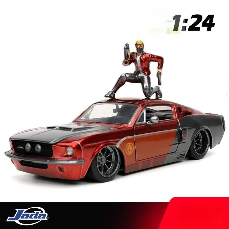 1:24 STAR-LORD 1967 Shelby GT-500 High Simulation Diecast Car Metal Alloy Model Car Toys for Gift Collection
