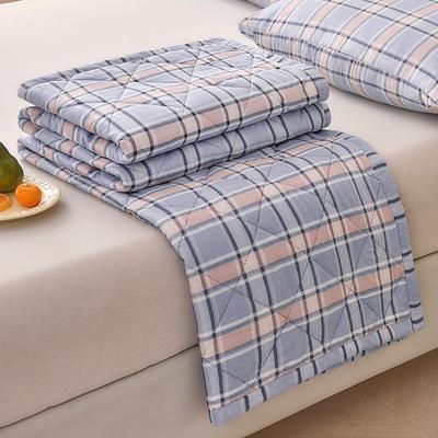 Bonenjoy Soft Quilt Plaid Style Duvet Quilted Summer Blanket Adults Kids Room Comforter Edredones Home Bedspread (No Pillowcase)
