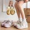 Soft Leather Version 2025 New Spring German Training Sports Running Casual Versatile Women's Thick Sole Lightweight Round Head Dad Forrest Gump Shoes