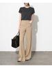 Women's French Double-Waist Straight-Leg Trousers: Hip-Covering, Slightly Flared, Wide-Leg, Casual Suit Pants with Excellent Drape