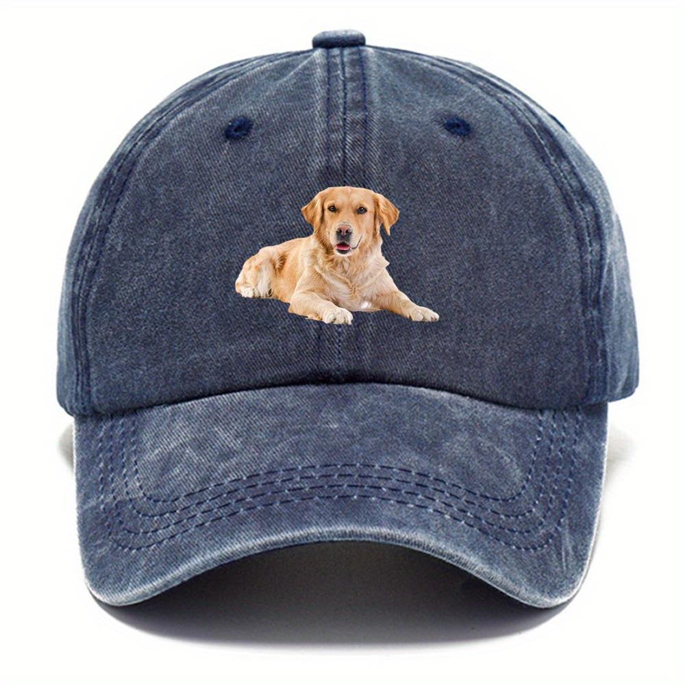 

Бейсболка с принтом Золотистого ретривера, повседневный хип-хоп тракерский стиль, идеальный подарок для любителей собак